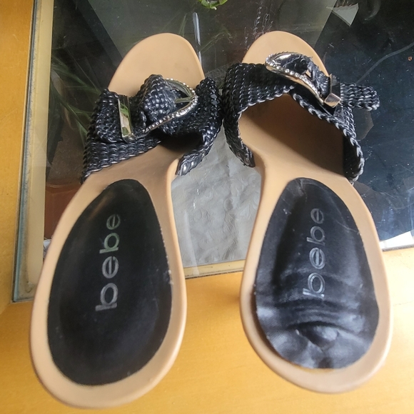 bebe Vintage Y2K Woven Heel Sandals - Picture 7 of 10